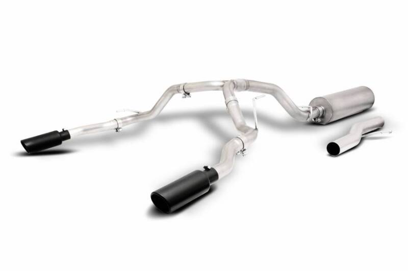 Gibson 2/4WD Black Elite Cat-Back Exhaust | GMC Yukon / Chevrolet Tahoe 5.3L (21-23) (65717B)