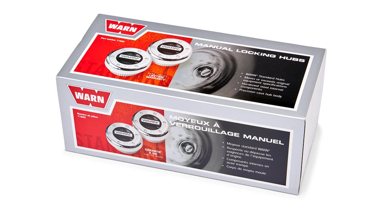 WARN 11690 4WD Manual Locking Hubs 1 Ton Dana 60 50 Ford Chevy Dodge Front Axle