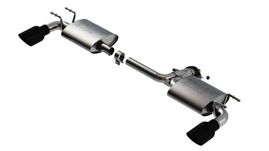 Borla 11970BC Mazda 3 2.0/2.5L S-Type Axle-Back Black Tips (11970BC)