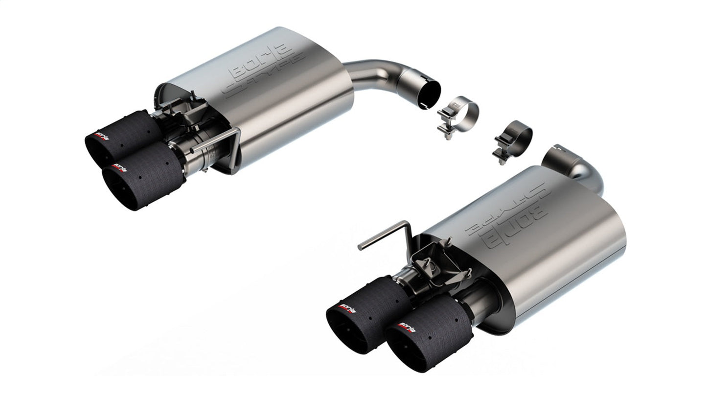 Borla 2.5in S-Type Axle-Back Exhaust | Ford Mustang GT 24 (24) (11985CFBA)