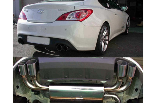 HKS Legamax Premium Exhaust - Hyundai Genesis Coupe 09-14 (Rear Section Only)