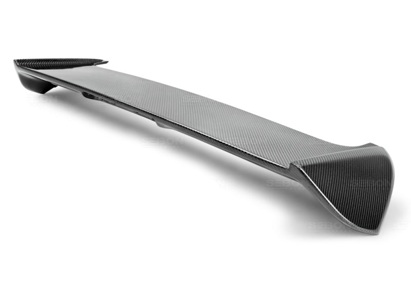 Seibon OEM-Style Carbon Fiber Rear Spoiler w/ LED Cutout | Subaru WRX/STi Hatchback (08-10) (RS0809SBIMP-STI)