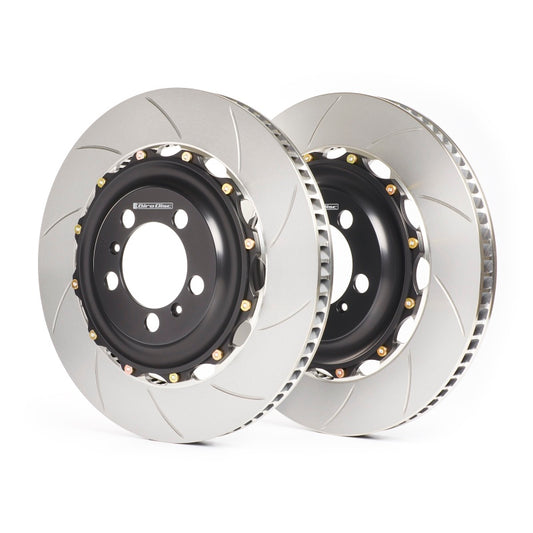 GiroDisc A1-032 Slotted 2-Piece Front Brake Rotors for 1997-2012 Porsche 911 996