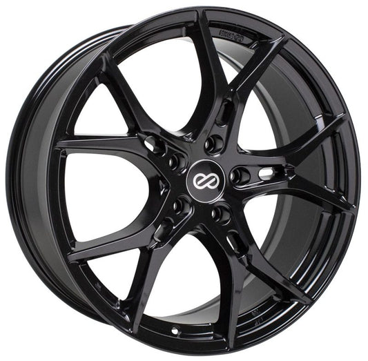 Enkei Vulcan Gloss Black | 18x8" +45mm | 5x112mm Wheel