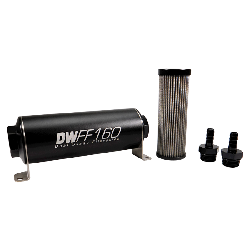 Deatschwerks Universal 5 Micron 160mm Fuel Filter Kit (8-03-160-005K/-10/-38/-516/-6/-8)