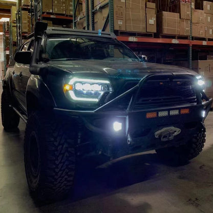 AlphaRex 12-15 Toyota Tacoma NOVA-Series LED Projector Headlights Alpha-Black