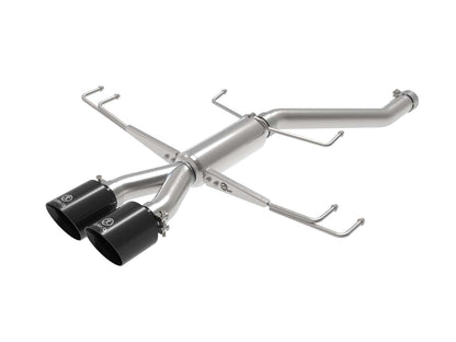 aFe Takeda 2.5in 304SS Axle-Back Exhaust System 17-19 Honda Civic Type R L4-2.0L (t) - Black Tip