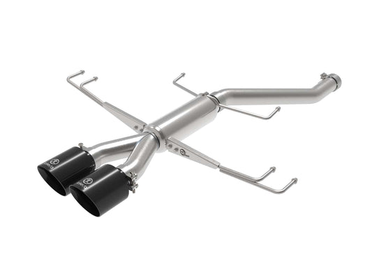 aFe Takeda 2.5in 304SS Axle-Back Exhaust System 17-19 Honda Civic Type R L4-2.0L (t) - Black Tip