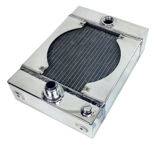 CSF Universal Drag Race / Tuck Radiator w/9in Spal Fan - 10.5in H x 10in L x 3.6in W