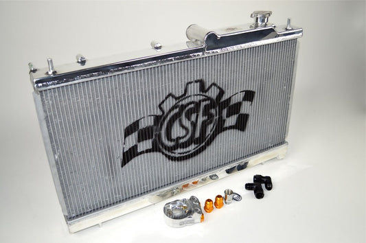 CSF All-aluminum radiator with built-in oil cooler | SUBARU WRX/STI 2002-2007