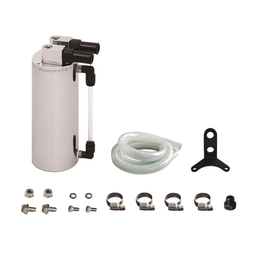 Mishimoto Small Aluminum Oil Catch Can - Wrinkle Black-WheelFlip