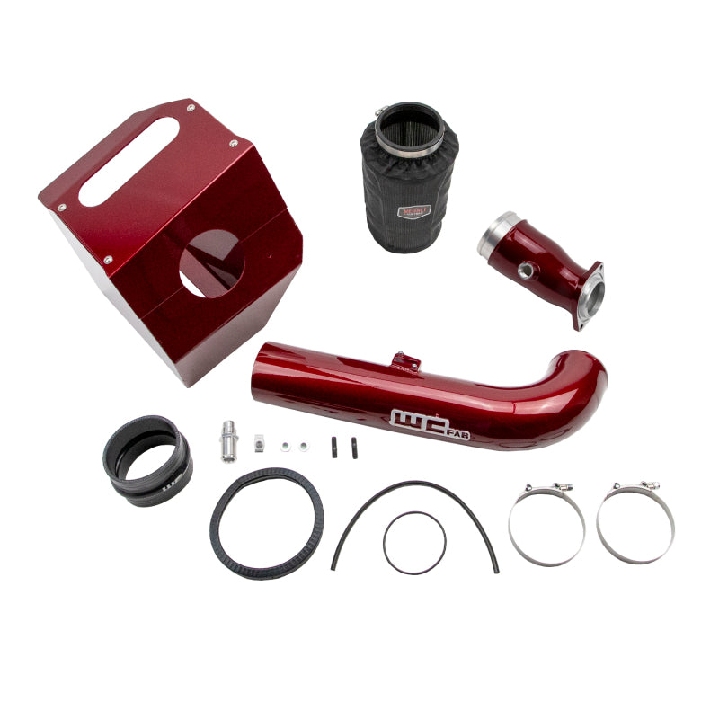 Wehrli 4in Intake Kit Stage 2 | Chevrolet 6.6L L5P Duramax (17-19) WCFab Red W/ Air Box