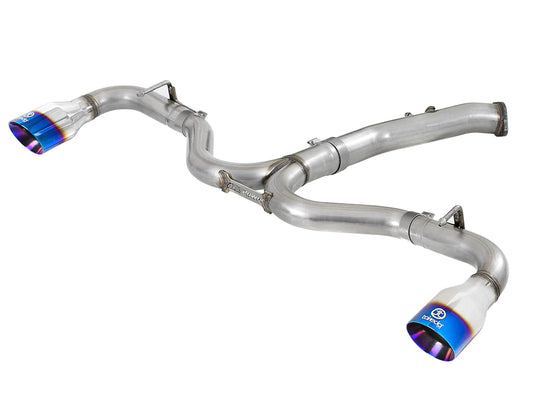 aFe Takeda 3-2.5in 304SS Axle-Back Exh Sys w/Blue Flame Tip 2018 Hyundai Elantra GT Sport I4-1.6L(t)