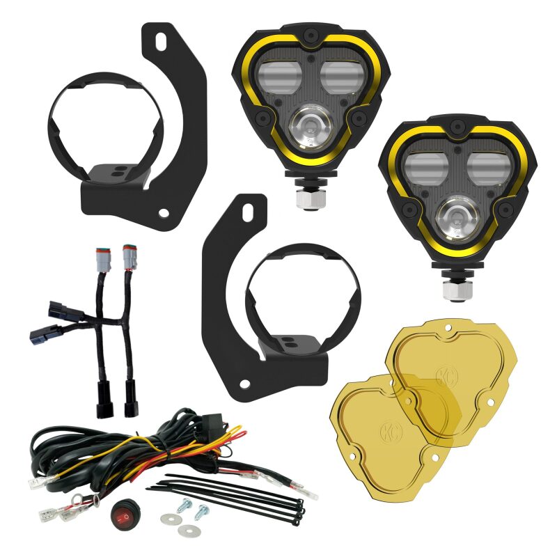 KC HiLiTES 97149 2 LED Fog Lights Kit for 07-23 Jeep Wrangler / 23-23 Gladiator