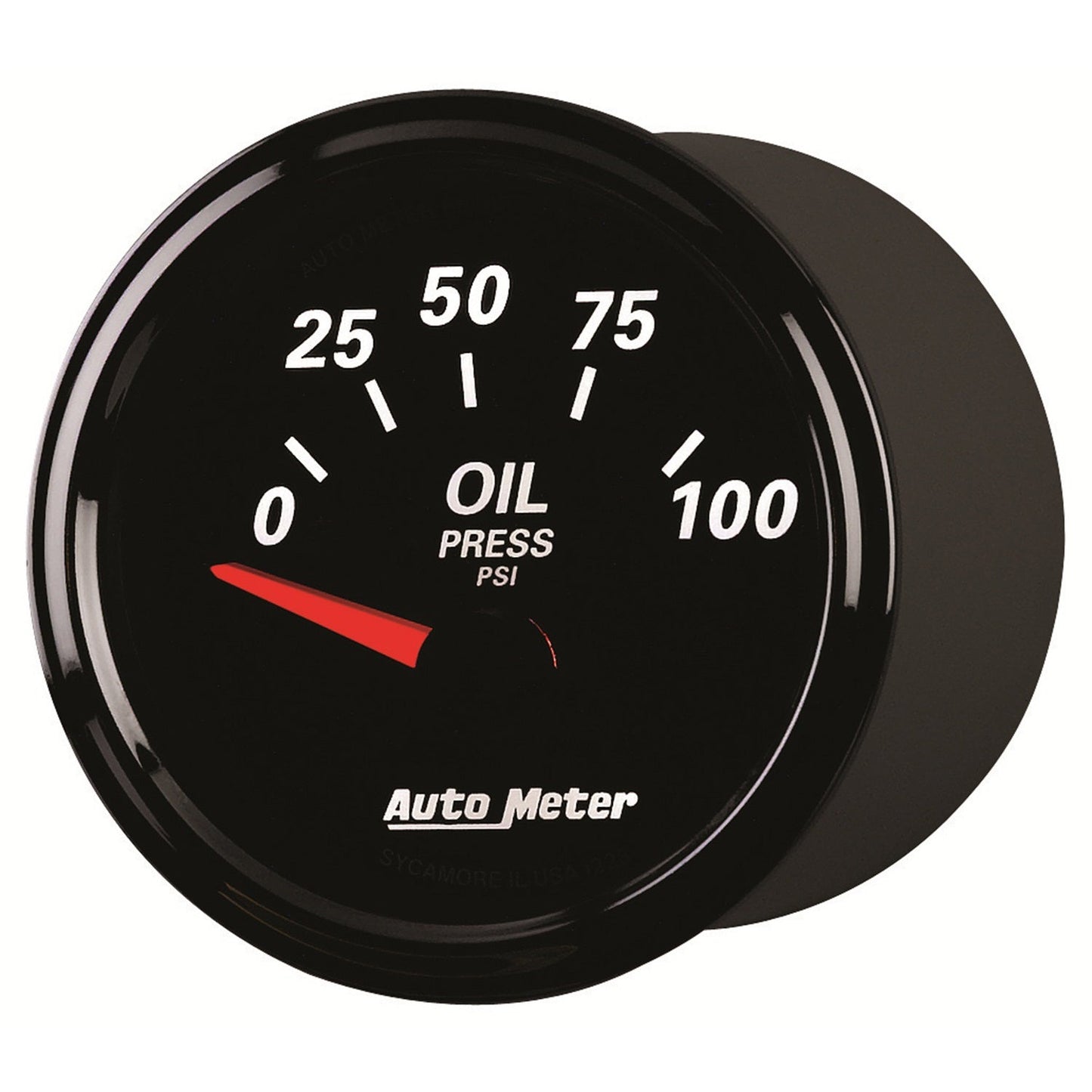 AutoMeter Designer Black II 52mm 100 PSI Oil Pressure Gauge (1228)