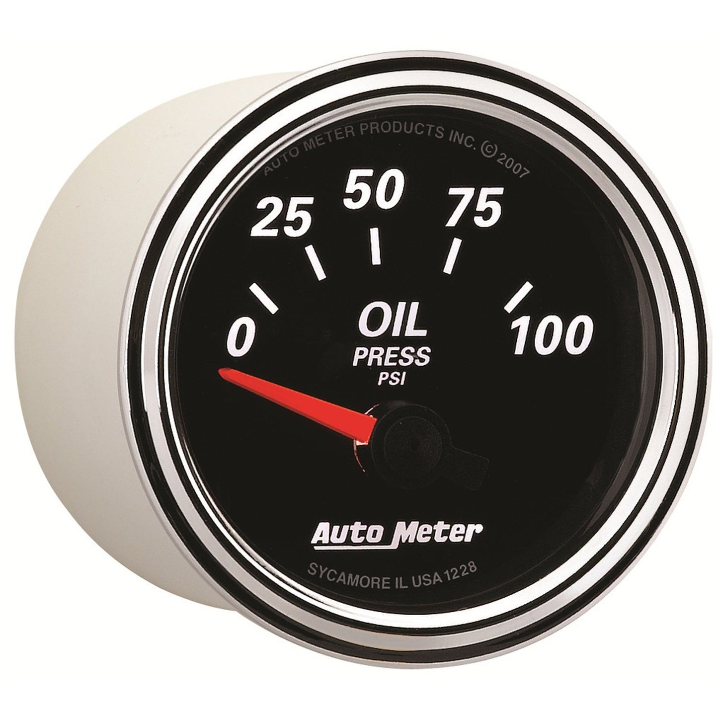 AutoMeter Designer Black II 52mm 100 PSI Oil Pressure Gauge (1228)