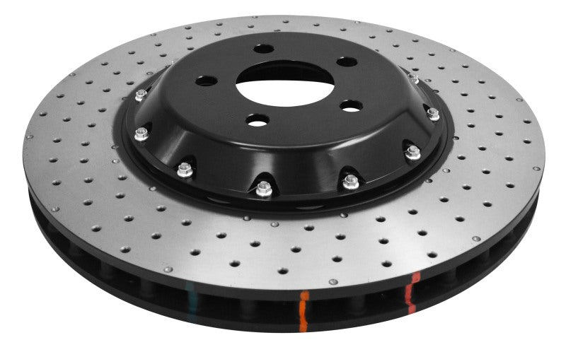 DBA 380mm Front 5000 Series Drilled Rotor w/ Black Hat | Ford Mustang GT (15-20) (DBA52166BLKXD)
