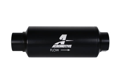 Aeromotive Fuel System 40 Micron Stainless , ORB-12 Black Filter - 12343