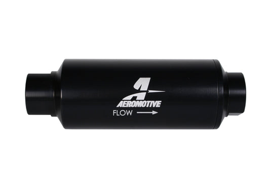Aeromotive Fuel System 40 Micron Stainless , ORB-12 Black Filter - 12343