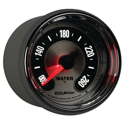 AutoMeter American Muscle 52mm Full Sweep Electric 100-260 Deg F Water Temperature Gauge (1255)