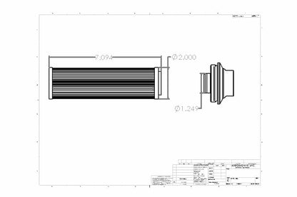 Aeromotive Fuel System Extreme Flow 10-m Fabric AN-16 Replacement Element - 12661