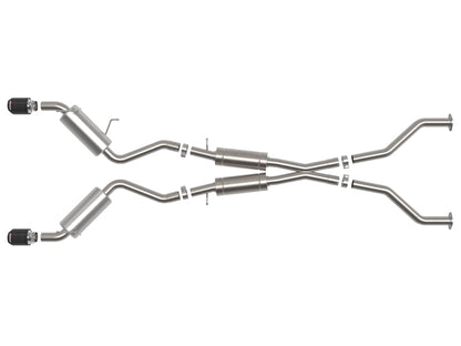 aFe Takeda Carbon Tip Cat-Back Exhaust System | Nissan 370Z (09-20) (49-36139-C)