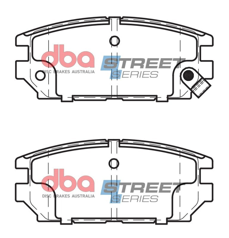 DBA Rear Street Series Brake Pads | Mitsubishi 3000GT VR-4 AWD (91-93) (DB1238SS)