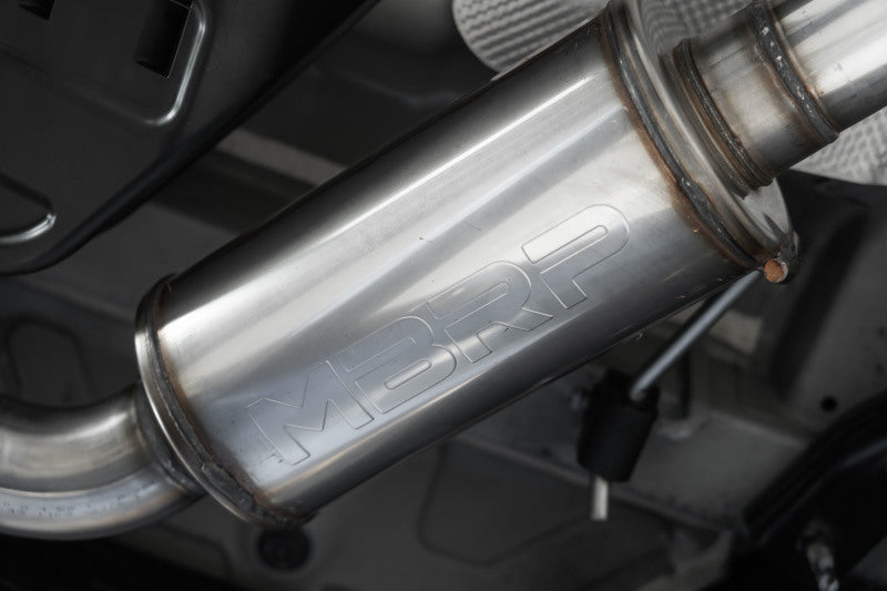 MBRP Armor Pro 5in OD CF Tips Dual Outlet 3in Cat Back Exhaust | Hyundai Elantra N (22-23) (S47103CF)