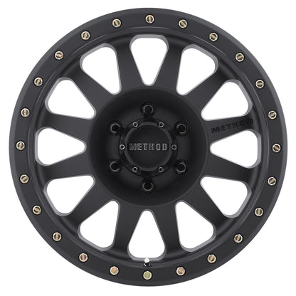 Method MR304 Double Standard Matte Black | 16x8" +0mm | 6x5.5mm Wheel