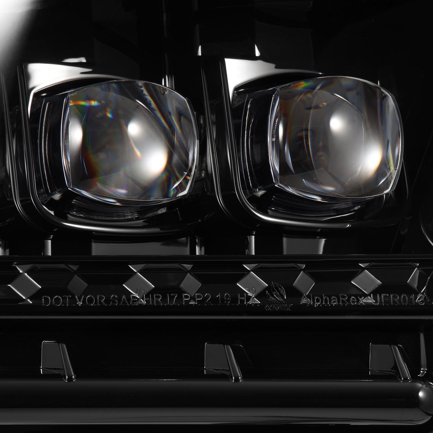 AlphaRex 13-14 Ford Mustang MK II NOVA-Series LED Projector Headlights Alpha-Black
