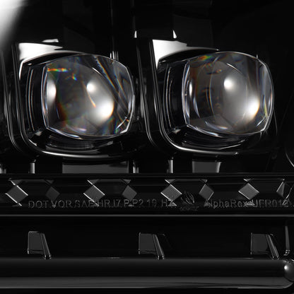 AlphaRex 13-14 Ford Mustang MK II NOVA-Series LED Projector Headlights Alpha-Black
