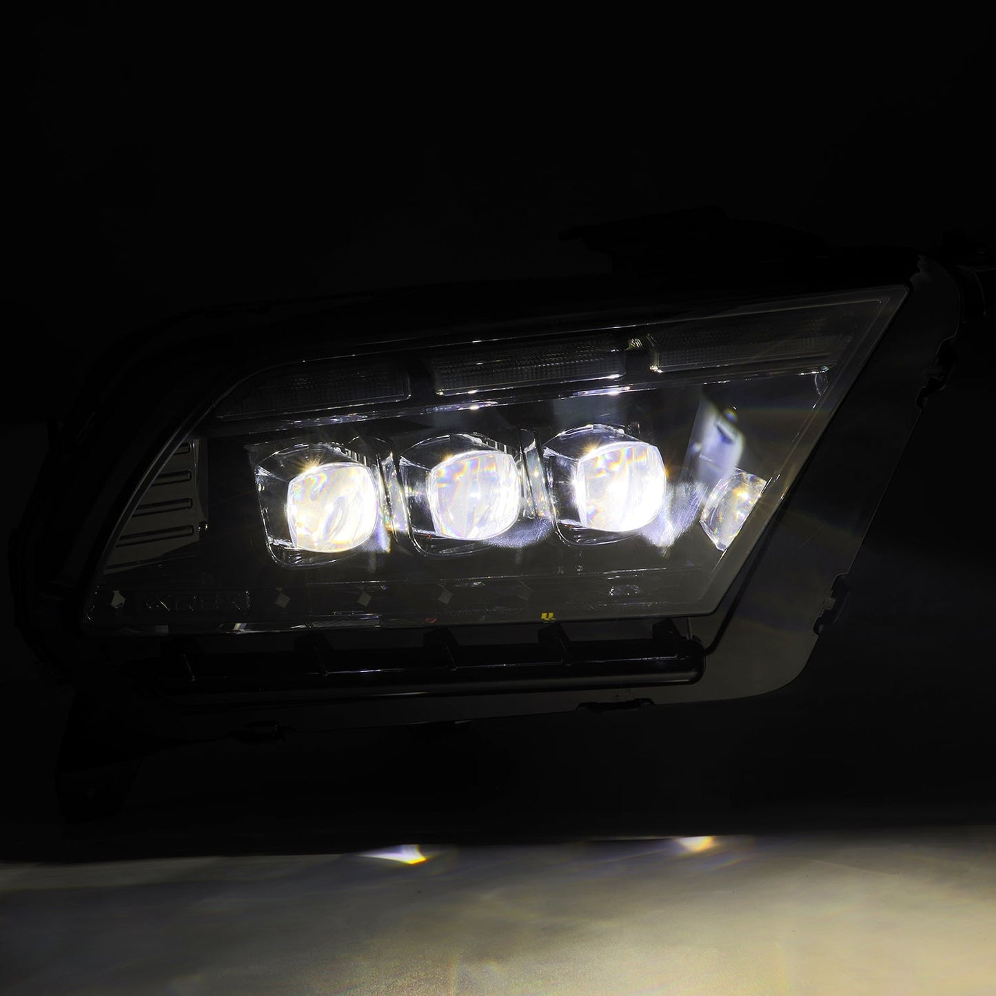 AlphaRex 13-14 Ford Mustang MK II NOVA-Series LED Projector Headlights Alpha-Black