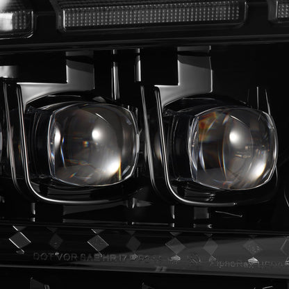 AlphaRex 13-14 Ford Mustang MK II NOVA-Series LED Projector Headlights Black