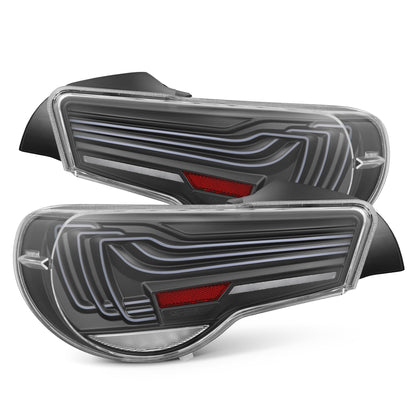 AlphaRex 17-20 Toyota GT86/13-20 Subaru BRZ/ 17-20 Scion FRS LUXX-Series LED Tail Lights Black