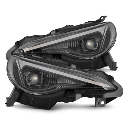AlphaRex 13-20 Toyota GT86/Subaru BRZ/Scion FRS LUXX-Series LED Proj Hdlights Black Seq Signal/DRL