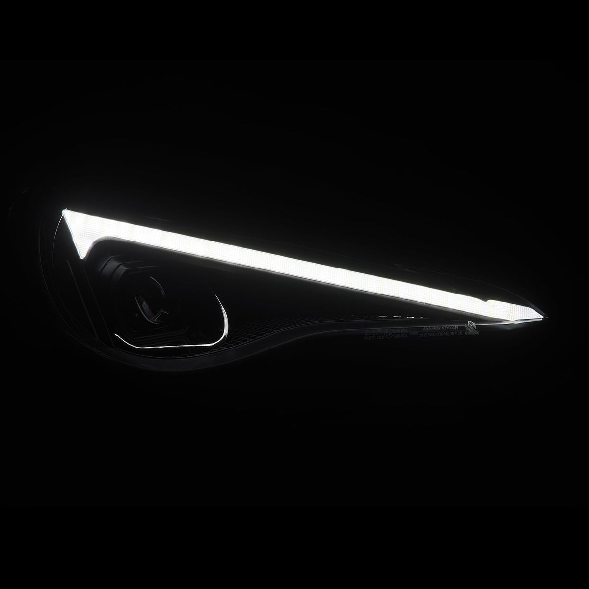 AlphaRex 13-20 Toyota GT86/Subaru BRZ/Scion FRS LUXX-Series LED Proj Hdlights Black Seq Signal/DRL