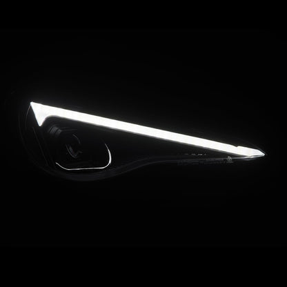 AlphaRex 13-20 Toyota GT86/Subaru BRZ/Scion FRS LUXX-Series LED Proj Hdlights Black Seq Signal/DRL