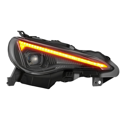 AlphaRex 13-20 Toyota GT86/Subaru BRZ/Scion FRS LUXX-Series LED Proj Hdlights Black Seq Signal/DRL