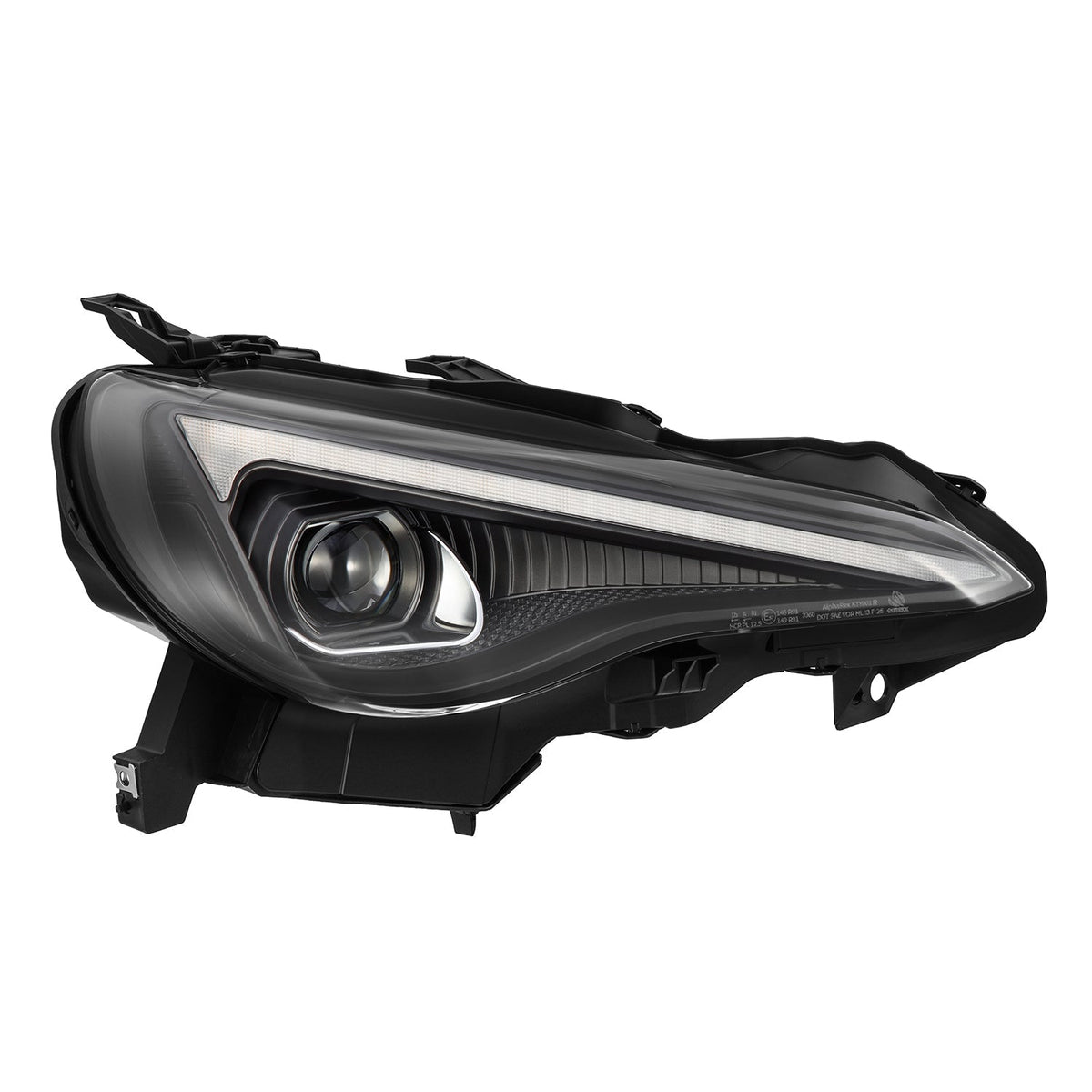 AlphaRex 13-20 Toyota GT86/Subaru BRZ/Scion FRS LUXX-Series LED Proj Hdlights Alpha Blk Seq Sig/DRL