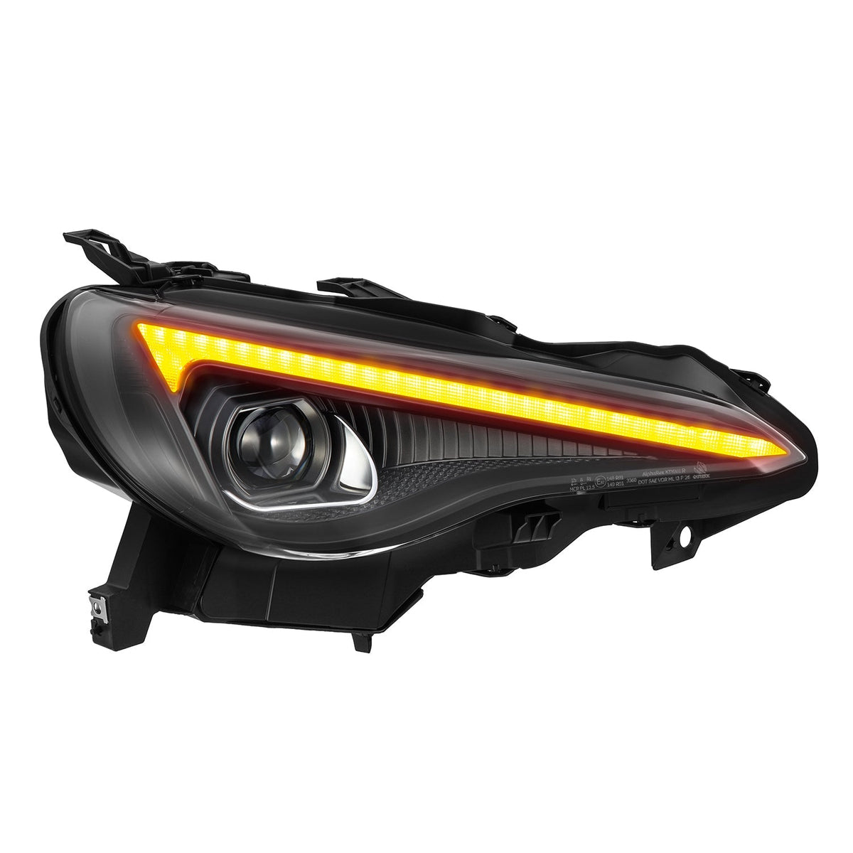 AlphaRex 13-20 Toyota GT86/Subaru BRZ/Scion FRS LUXX-Series LED Proj Hdlights Alpha Blk Seq Sig/DRL