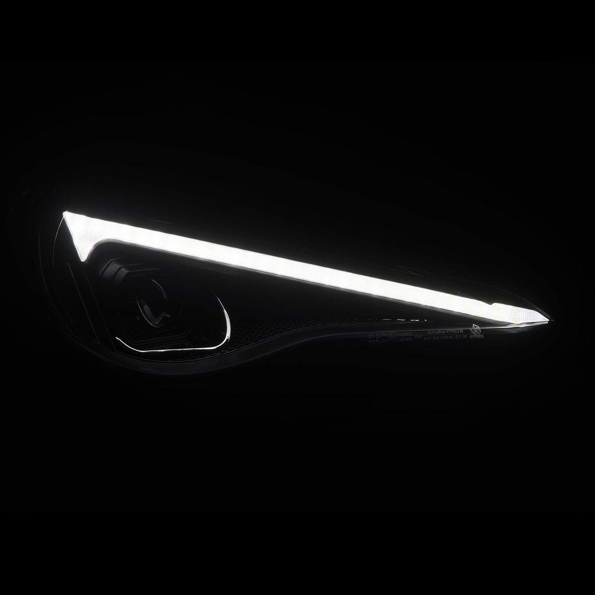 AlphaRex 13-20 Toyota GT86/Subaru BRZ/Scion FRS LUXX-Series LED Proj Hdlights Alpha Blk Seq Sig/DRL