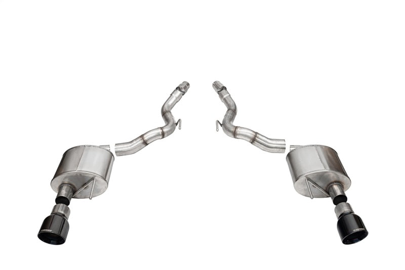 CORSA Sport, Touring / 3.0 in Axle-Back 4.5 in Tips | Mustang GT (21272BLK)