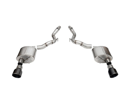 CORSA Sport, Touring / 3.0 in Axle-Back 4.5 in Tips | Mustang GT (21272BLK)