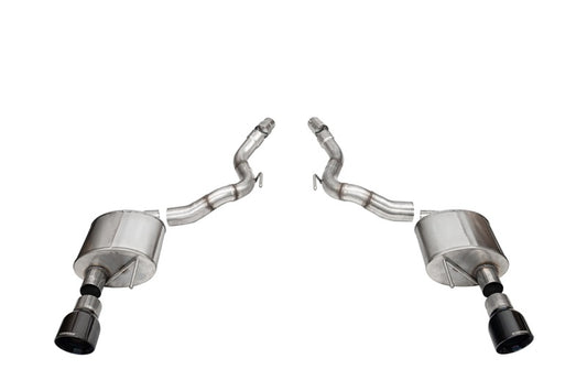 CORSA Sport, Touring / 3.0 in Axle-Back 4.5 in Tips | Mustang GT (21272BLK)