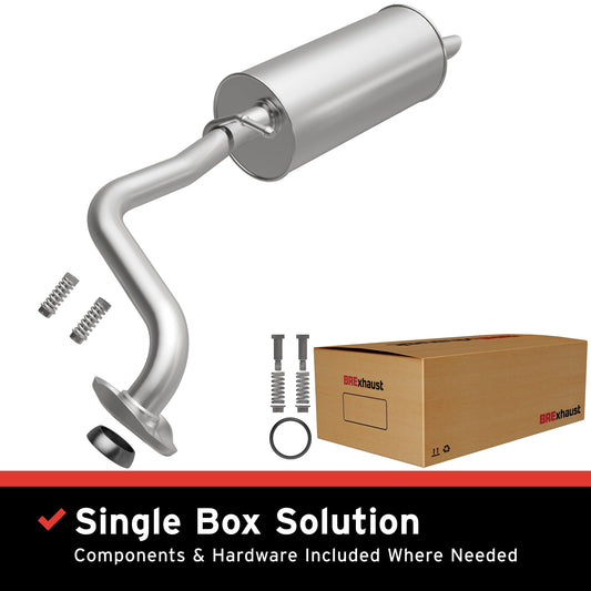 BRExhaust 2012-2017 Toyota Prius V 1.8L Direct-Fit Replacement Exhaust System