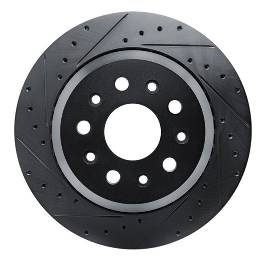 DFC Rear Left D&S Black Brake Rotor: Jeep Wrangler (20-25)