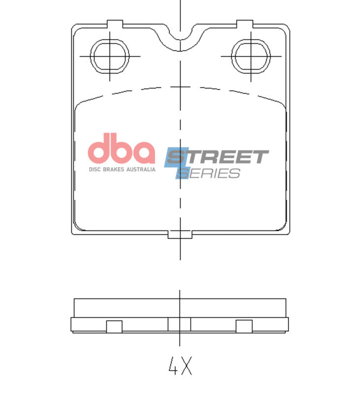 DBA Street Series Front Hand/Parking Brake Pads | Tesla S (12+) (DB15163SS)