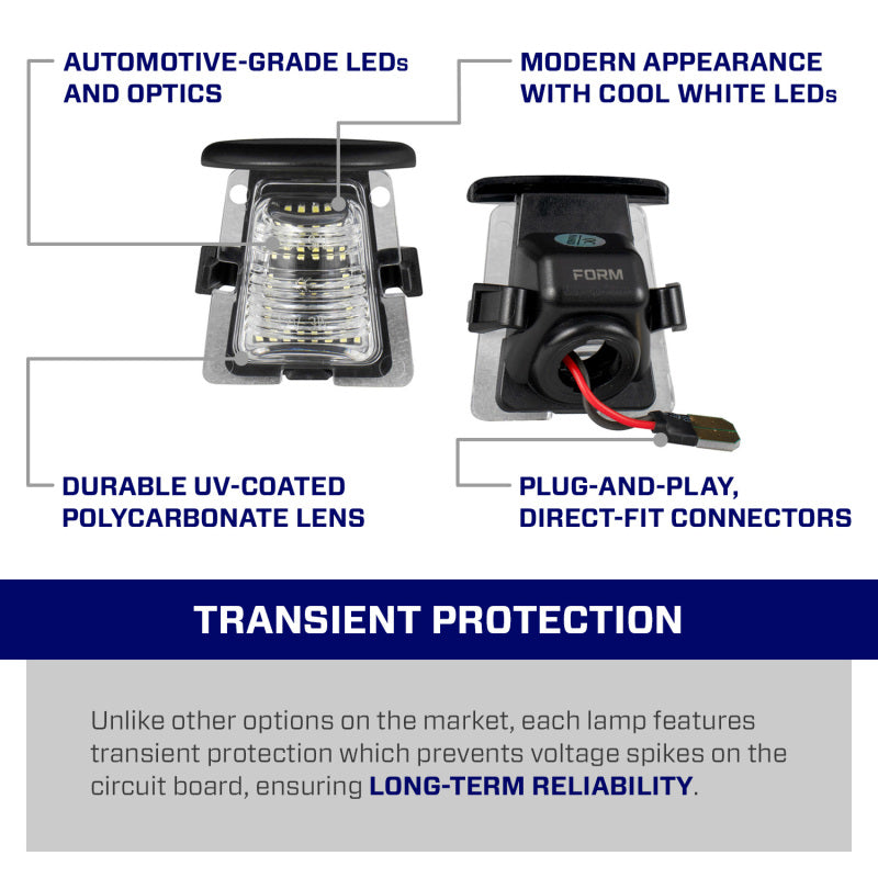 Form Lighting 2007 Wrangler JK LED License Plate Light (one)