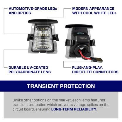 Form Lighting 2007 Wrangler JK LED License Plate Light (one)