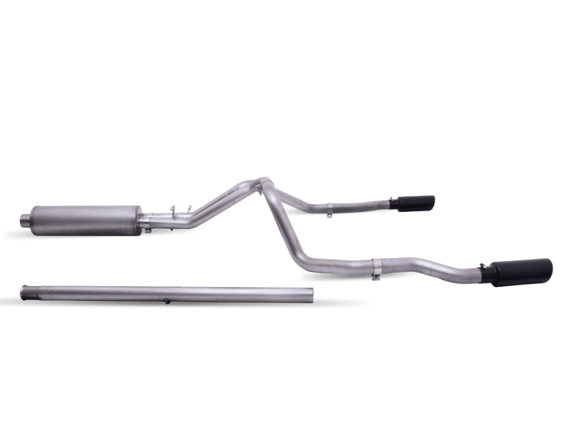 Gibson 3in/2.5in Cat-Back Dual Split Exhaust | Chevrolet Silverado 1500 Custom 5.3L (19-22) (65691B)
